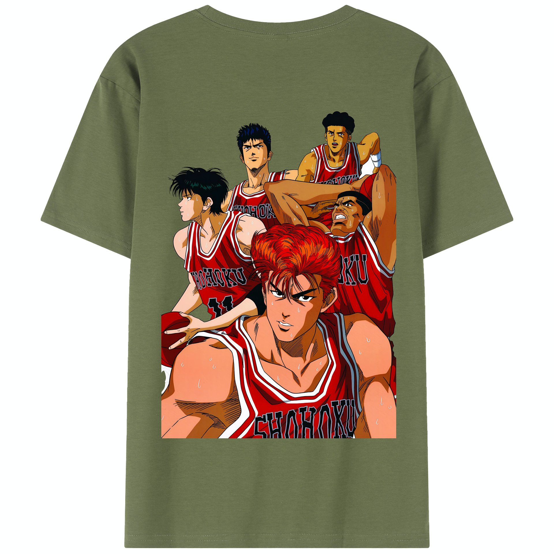 （画像用） SLAM DUNK／スラムダンク 綿100％半袖Tシャツ（背面プリント）